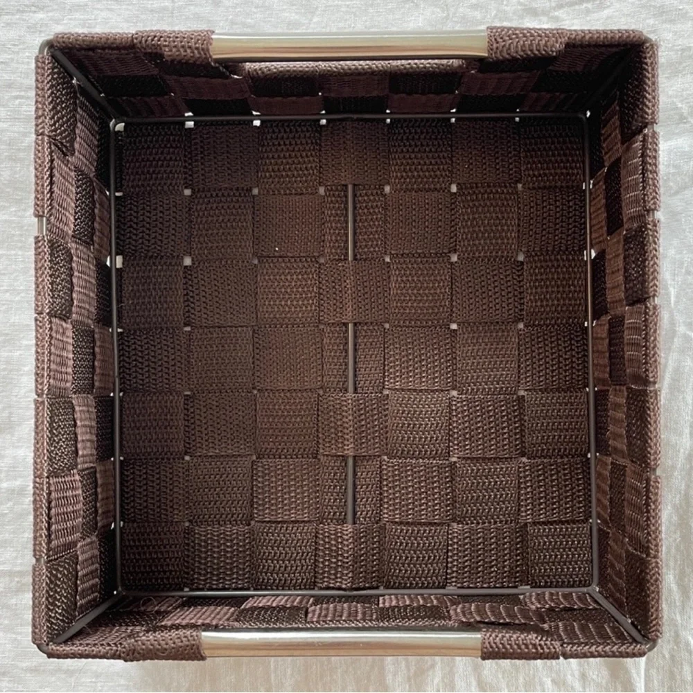 Woven Storage Basket with Built In Handles